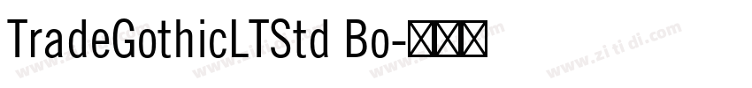 TradeGothicLTStd Bo字体转换